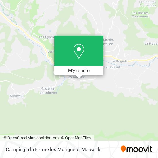 Camping à la Ferme les Monguets plan