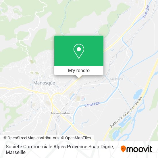 Société Commerciale Alpes Provence Scap Digne plan