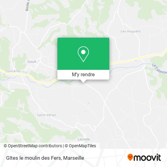 Gîtes le moulin des Fers plan