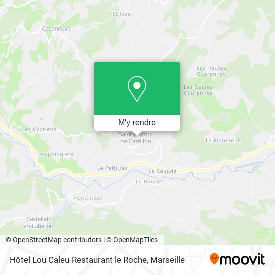 Hôtel Lou Caleu-Restaurant le Roche plan