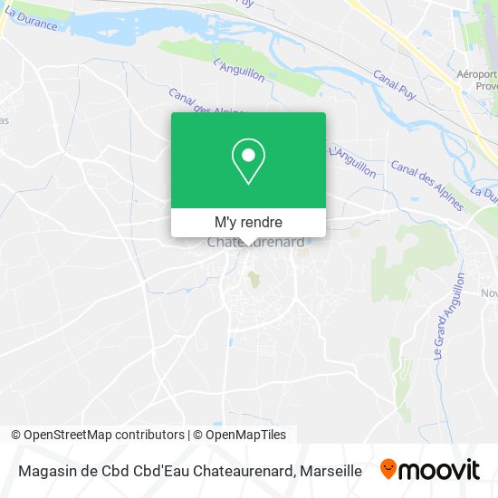 Magasin de Cbd Cbd'Eau Chateaurenard plan