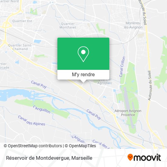 Réservoir de Montdevergue plan