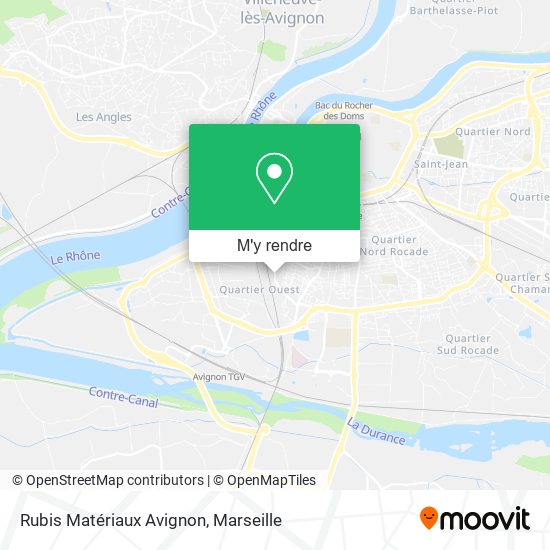 Rubis Matériaux Avignon plan