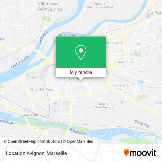 Location Avignon plan