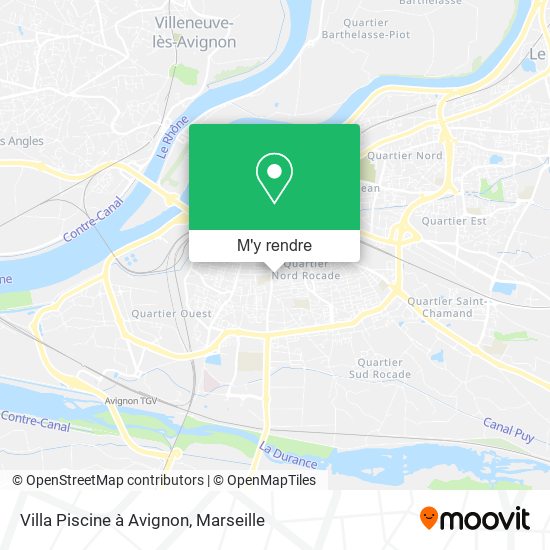 Villa Piscine à Avignon plan