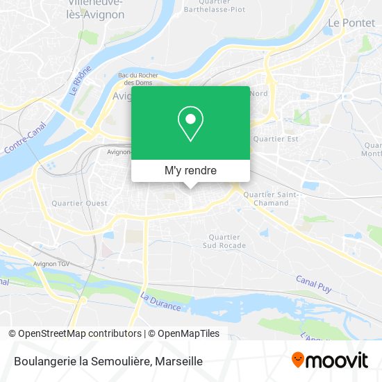 Boulangerie la Semoulière plan