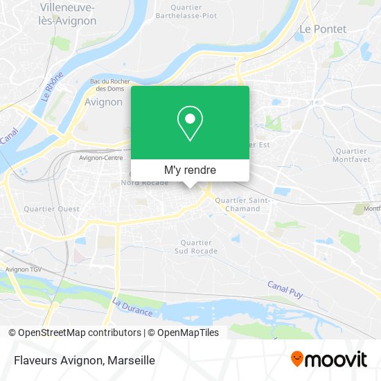 Flaveurs Avignon plan