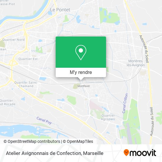 Atelier Avignonnais de Confection plan