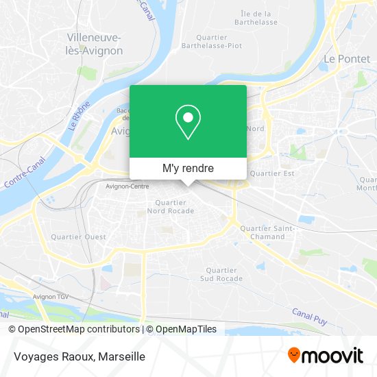 Voyages Raoux plan
