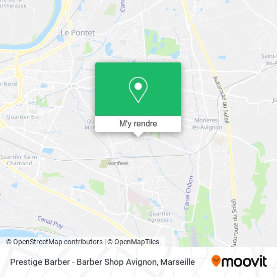 Prestige Barber - Barber Shop Avignon plan
