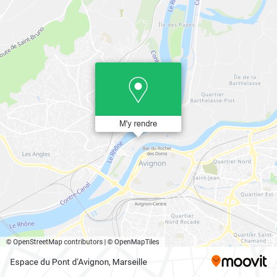 Espace du Pont d'Avignon plan