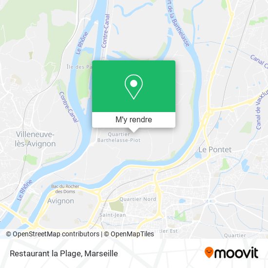 Restaurant la Plage plan