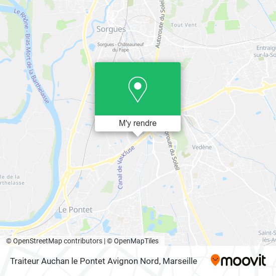 Traiteur Auchan le Pontet Avignon Nord plan