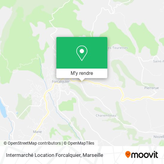 Intermarché Location Forcalquier plan