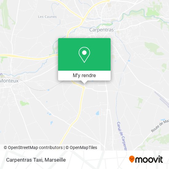 Carpentras Taxi plan