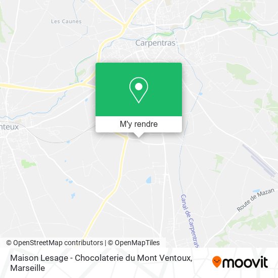 Maison Lesage - Chocolaterie du Mont Ventoux plan