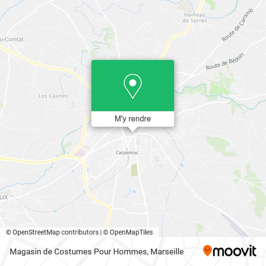 Magasin de Costumes Pour Hommes plan