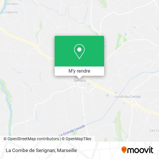 La Combe de Serignan plan