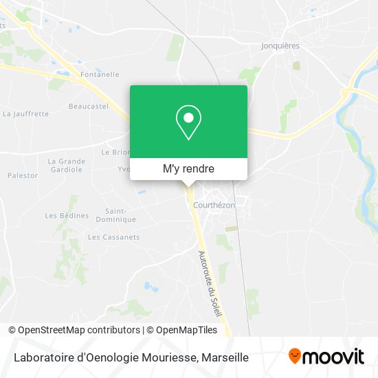 Laboratoire d'Oenologie Mouriesse plan