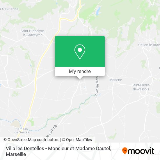 Villa les Dentelles - Monsieur et Madame Dautel plan