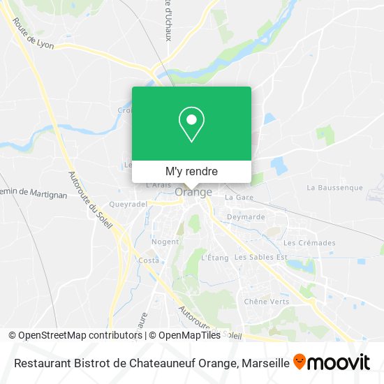 Restaurant Bistrot de Chateauneuf Orange plan