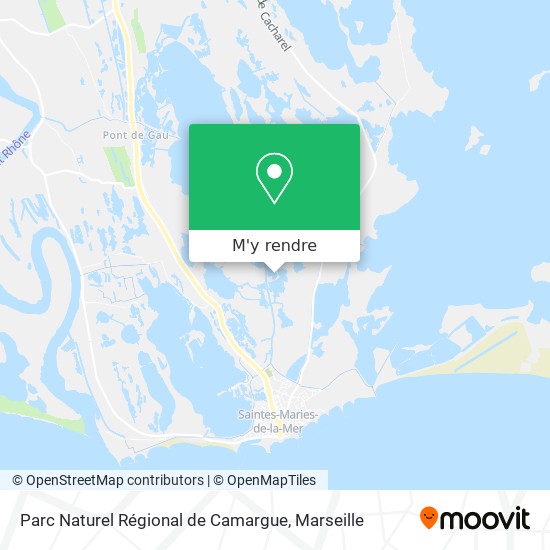 Parc Naturel Régional de Camargue plan