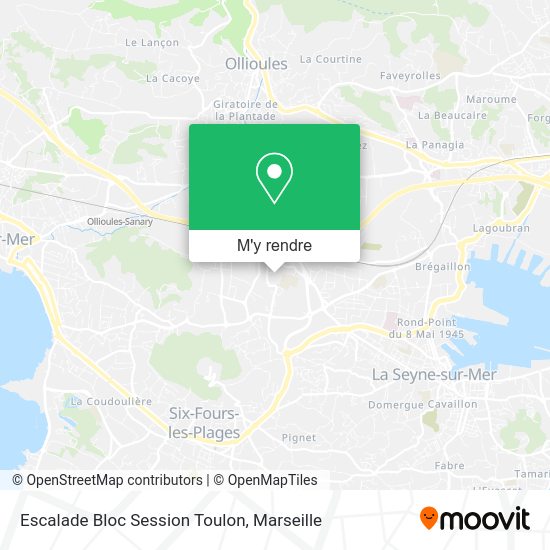 Escalade Bloc Session Toulon plan