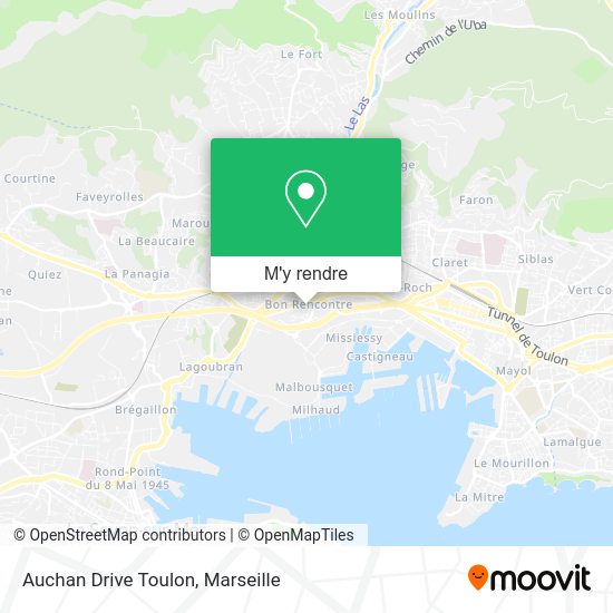 Auchan Drive Toulon plan
