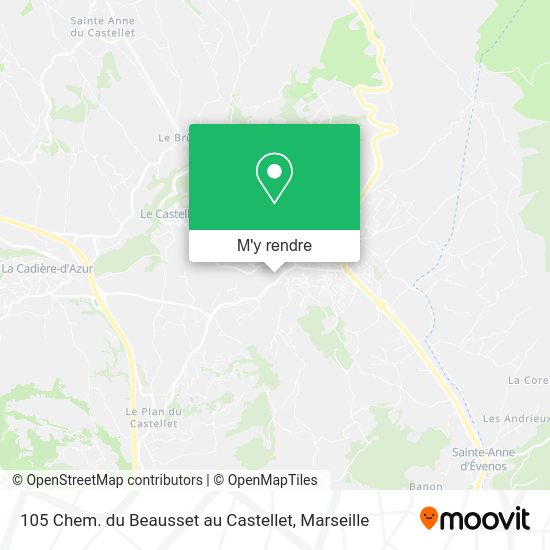 105 Chem. du Beausset au Castellet plan