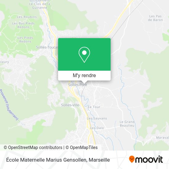École Maternelle Marius Gensollen plan