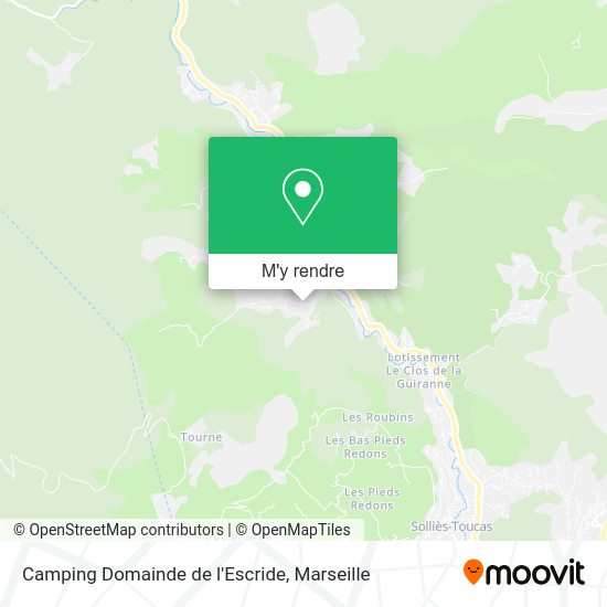 Camping Domainde de l'Escride plan