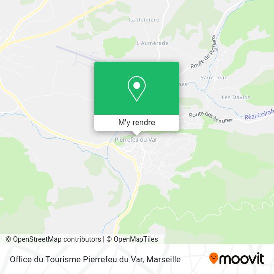 Office du Tourisme Pierrefeu du Var plan