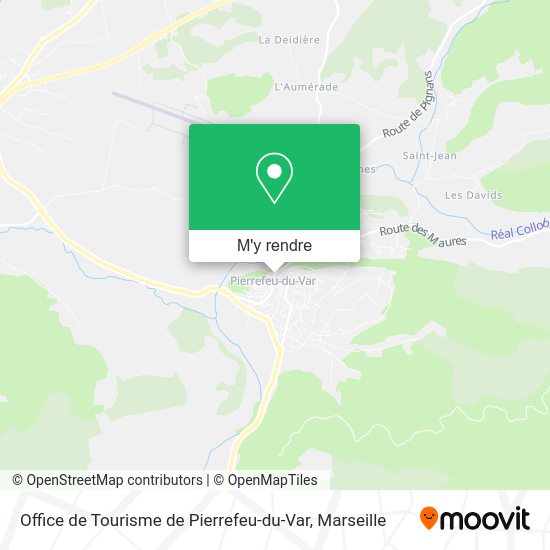 Office de Tourisme de Pierrefeu-du-Var plan