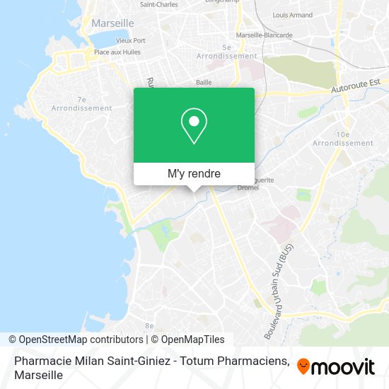 Pharmacie Milan Saint-Giniez - Totum Pharmaciens plan