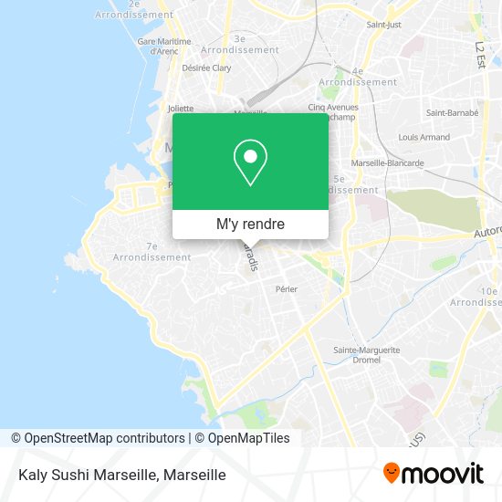Kaly Sushi Marseille plan