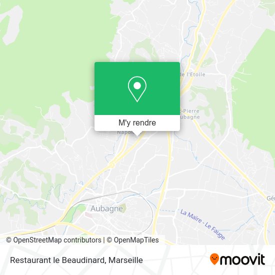Restaurant le Beaudinard plan
