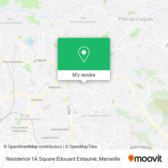 Résidence 1A Square Édouard Estaunié plan