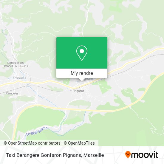 Taxi Berangere Gonfaron Pignans plan