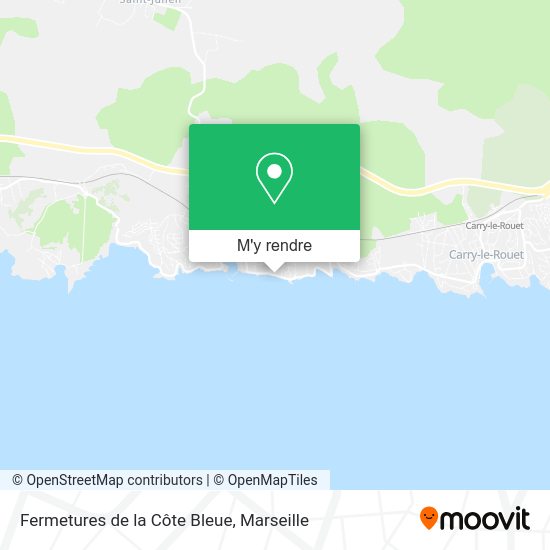 Fermetures de la Côte Bleue plan