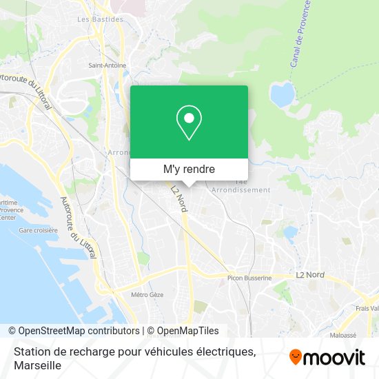 Station de recharge pour véhicules électriques plan