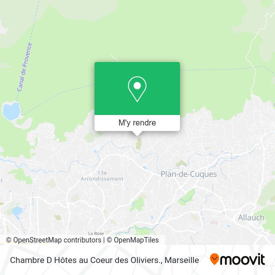 Chambre D Hôtes au Coeur des Oliviers. plan