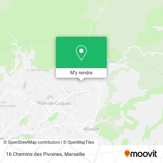 16 Chemins des Pivoines plan