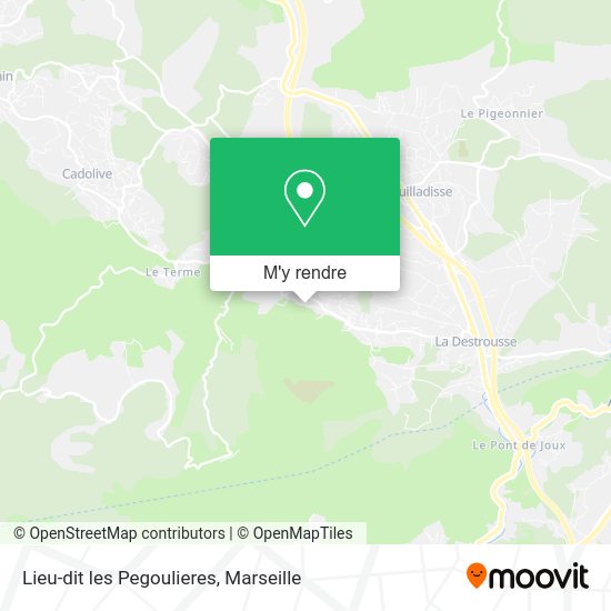 Lieu-dit les Pegoulieres plan