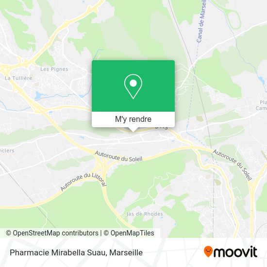 Pharmacie Mirabella Suau plan