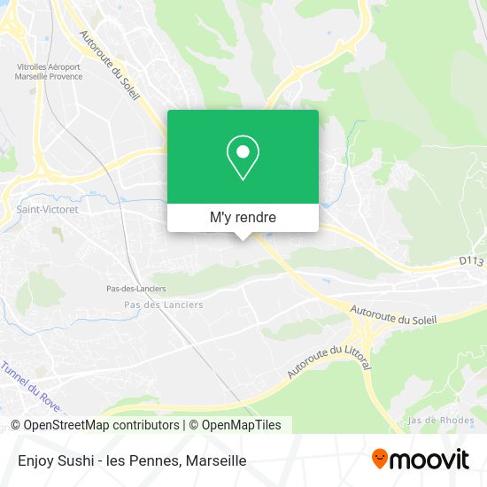 Enjoy Sushi - les Pennes plan