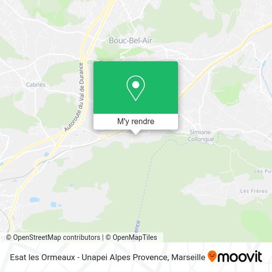 Esat les Ormeaux - Unapei Alpes Provence plan
