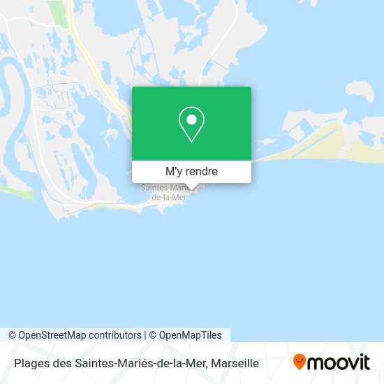 Plages des Saintes-Mariés-de-la-Mer plan