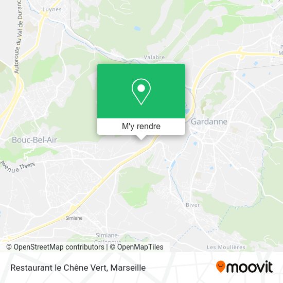 Restaurant le Chêne Vert plan