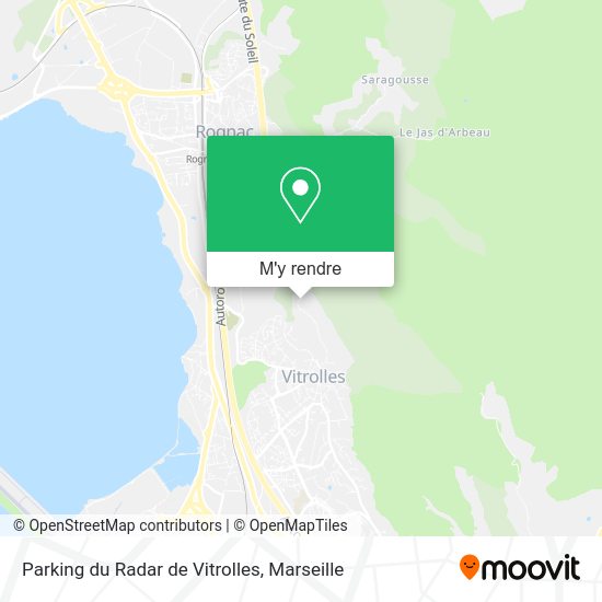 Parking du Radar de Vitrolles plan