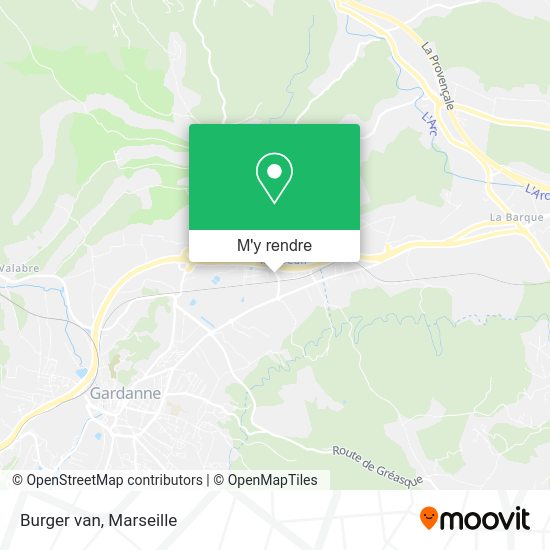 Burger van plan